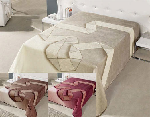 VS Home Κουβέρτα Ισπανίας Βελουτέ Υπέρδιπλη 220x240εκ. Καφέ