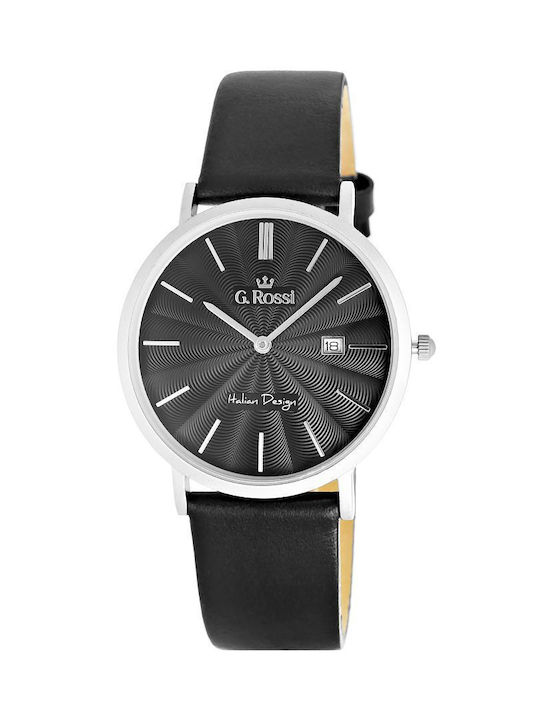 G.Rossi Herrenuhr Batterie mit Metallarmband