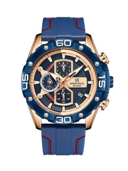 Naviforce Watch Chronograph Battery in Blue Color