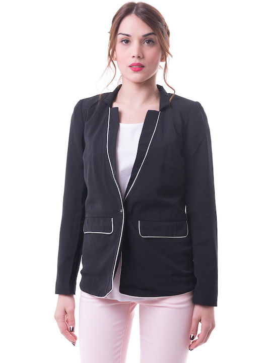 Soft Rebels Blazer pentru femei Sacou Negru