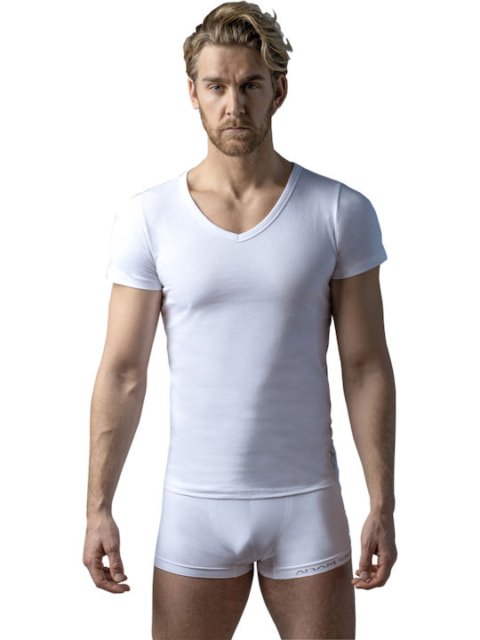 Adam Smith Tricou de Corp pentru Bărbați Mâneca Scurta Alb