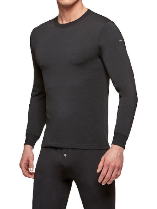 Men's Undershirt Long-sleeved Black
