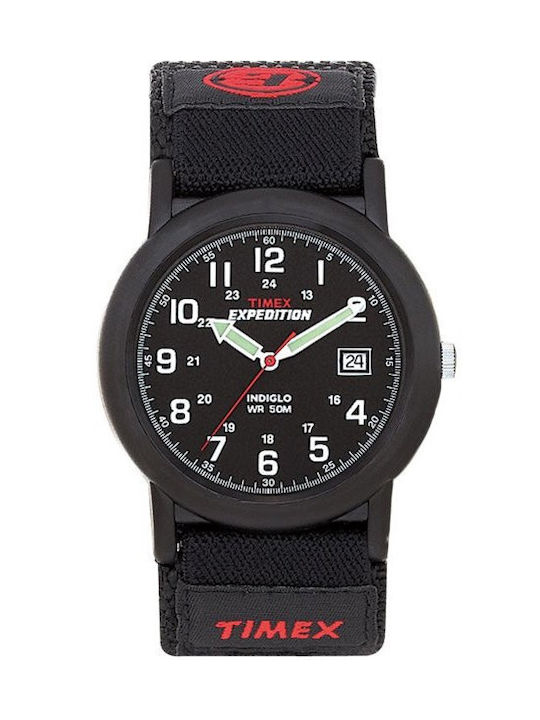 Timex Expedition Watch Battery with Black / Black Rubber Strap