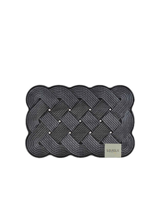 Sidirela Rubber Doormat Black 40x60cm
