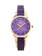 G.Rossi Women's Watch with Purple Metal Bracelet