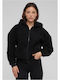 Women's Blouse Sherpa Long Sleeve Black