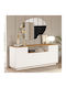 Bufet Placefol din Lemn White-Natural 180x44.5x75cm