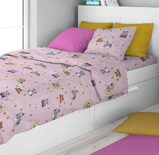 Dimcol Детски калъф за възглавница от 100% памук 50x70бр Pink