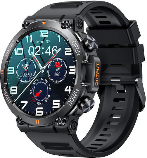 Rubicon Rnce95 47mm Smartwatch mit Pulsmesser (Mehrfarbig)