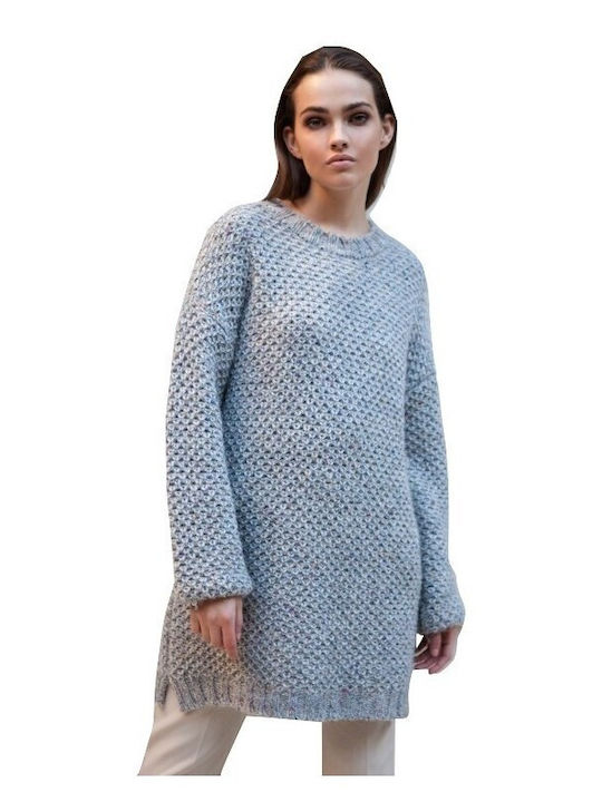 Aggel Women's Long Sleeve Sweater Medium Grey