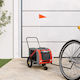 vidaXL Cosul pentru transport câine până la 30kg Portocaliu M122xL53xA52cm.