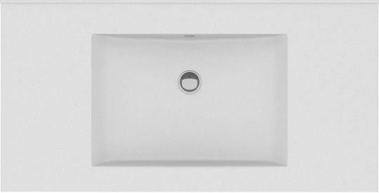 Sanitec Alba Надеждна мивка Порцелан 60x50cm Сив Sanitec Alba Надеждна мивка Порцелан 60x50cm Сив