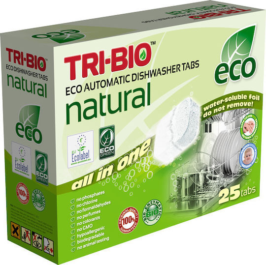 Tri-Bio 1x25 Капсули за съдомиялна Екологични