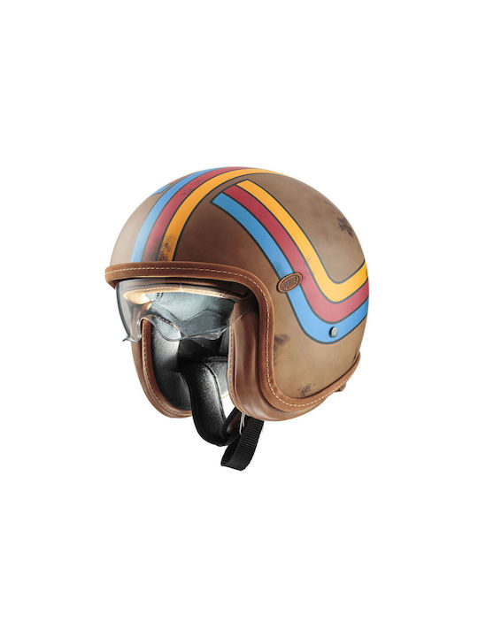 Premier Vintage Platinum Edition Motorradhelm Jet ECE 22.05 990gr