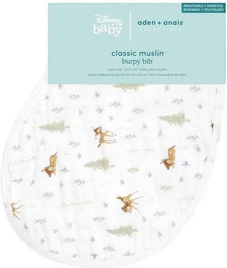 Aden + Anais Bib Fabric White