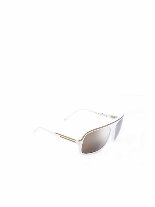 Von Dutch Men's Sunglasses with White Metal Frame and Gold Mirror Lens MPS13/C1/59-15-130