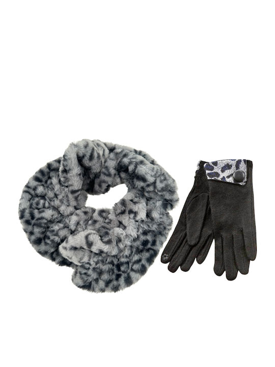 Women's Furry Neck Warmer Green
