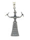 Drandakis Snake Charm in Silver