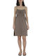 Sommer Mini Damenkleid Braun