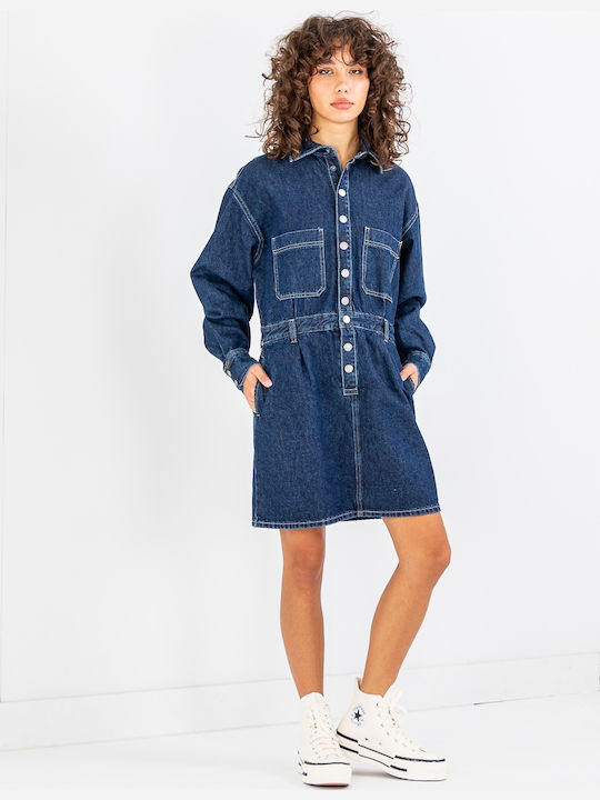 Mini Kleid Blau