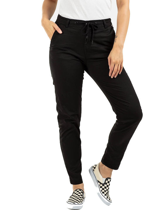 Reell Femei Pantaloni Chino Negru