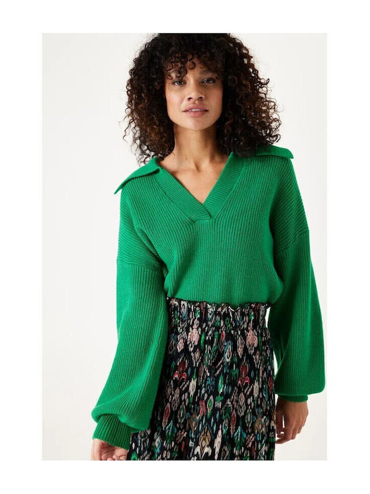 Damen Langarm Pullover Green