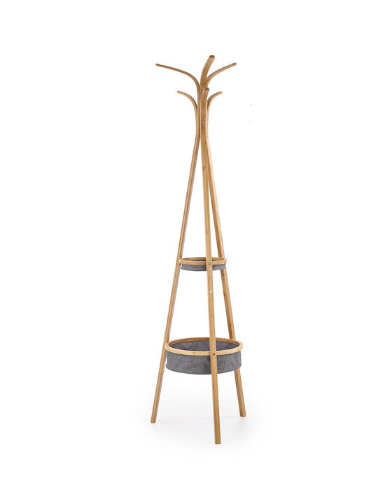 Diommi Wooden Coat Rack Beige x63x177cm