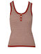 Salami Women's Blouse Sleeveless Red