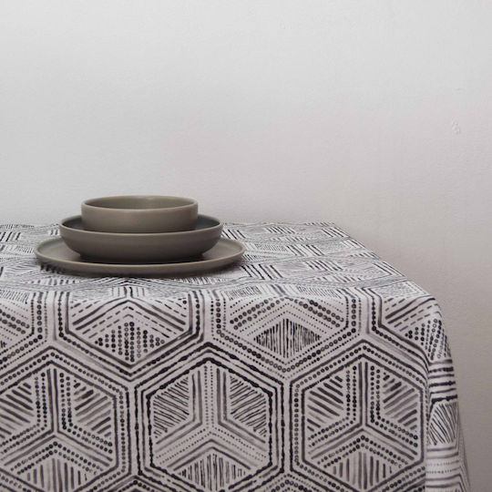Decocraft Tischtuch Geometric Gray 140x180cm