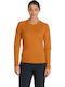 Damen Bluse Langärmelig Braun