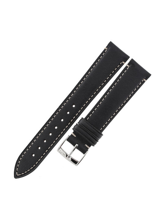 Morellato Δερμάτινο Λουράκι Μαύρο 18mm
