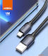 Moxom USB 2.0 Cable USB-C Male - USB-A Black 1m