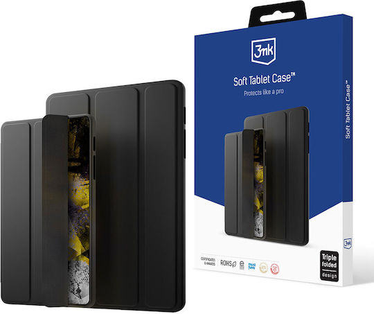 3MK Flip Cover Dauerhafte Schwarze (Galaxy Tab S9 FE+)