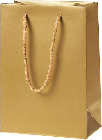 Nuova Vita Paper Bag for Gift Gold 15x8x21cm.