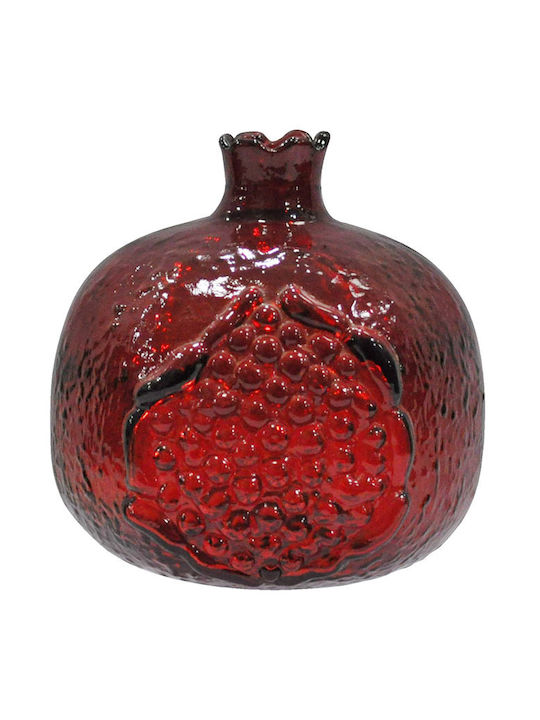 Tischplatte Glücksbringer Granatapfel Rosa aus Glas 8x9cm 1Stück