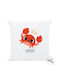 I-Total I-Total Throw Pillow Sofa Cushion with Zodiac Cancer White 30x30cm