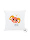 I-Total Sofa-Kissen Mit Sternzeichen Widder Weiß 30x30cm