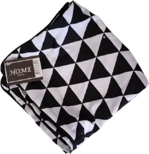 Home Design Zierkissen Dekorativer Kissenbezug Weiß-Schwarz 45x45cm Home Design Zierkissen Dekorativer Kissenbezug Weiß-Schwarz 45x45cm