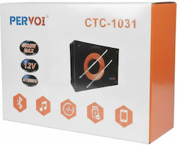 PerVoi Selbstverstärkter Auto-Subwoofer 10"