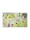 VS Home Sheet Set Single with Elastic Band from Cotton & Polyester Fruits Green 160x230cm 3pcs