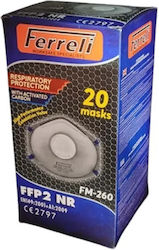 Ferreli Protective Mask FFP2 with Valve FM250 1pcs