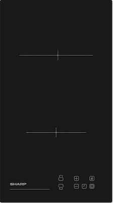 Sharp Domino Κεραμική Εστία Αυτόνομη με Λειτουργία Κλειδώματος 29x52εκ.