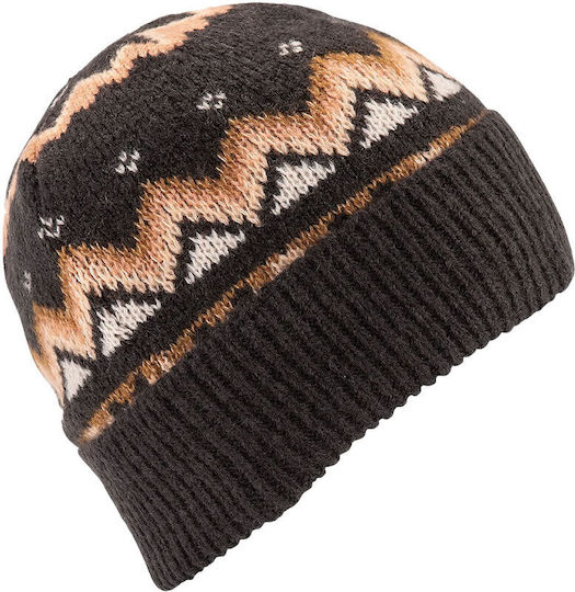 Beanie Unisex Σκούφος Πλεκτός σε Μαύρο χρώμα