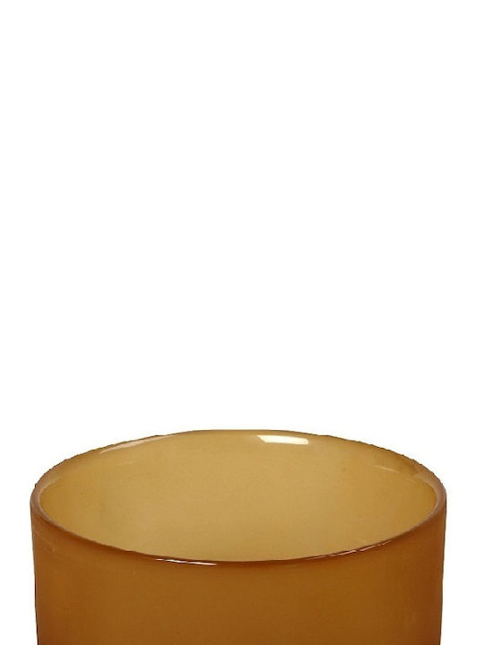 Espiel Caprice Διακοσμητικό Μπωλ Γυάλινο Κίτρινο 12x12x5.5cm 6τμχ