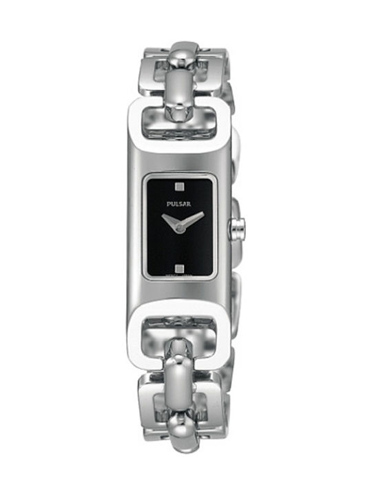 Pulsar Herrenuhr Batterie mit Silber Metallarmband