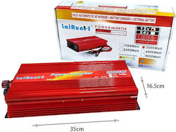 Lairunh Inverter Αυτοκινήτου 3000W για 12V DC