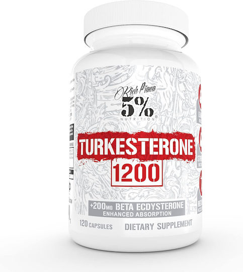 Rich Piana 5% Nutrition Rich Piana Turkesterone Συμπλήρωμα για την Ενίσχυση της Τεστοστερόνης 90 κάψουλες