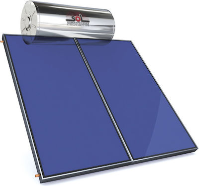 SOL-Violaris Ηλιακός Θερμοσίφωνας 200lt Glass Αντλίας Θερμότητας 4τ.μ. Επιλεκτικός