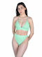 Set Bikini Brazil High Waist Solid Color - Pistachio