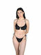 Set Bikini Dreieck & Brasilien Schwarz